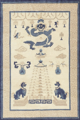 Antique Dragon Chinese rug